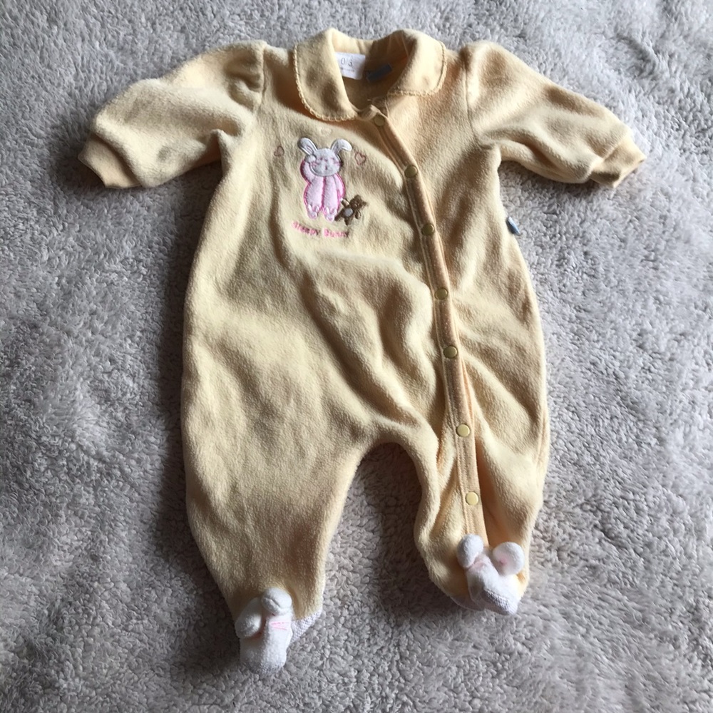 5/$25 BABY V collared pyjamas with bunny details